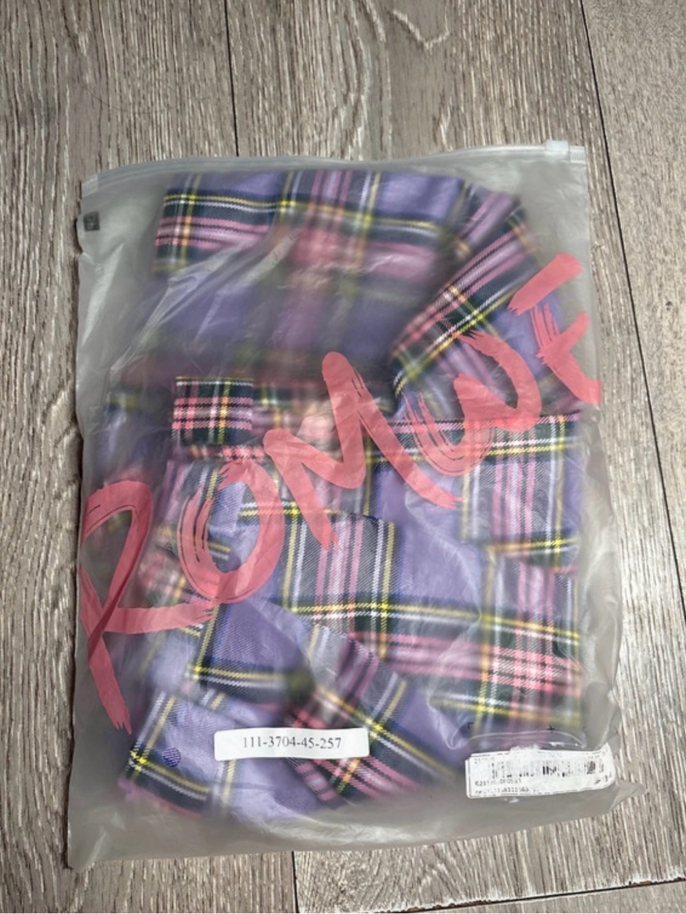 Romwe Purple Plaid Skirt